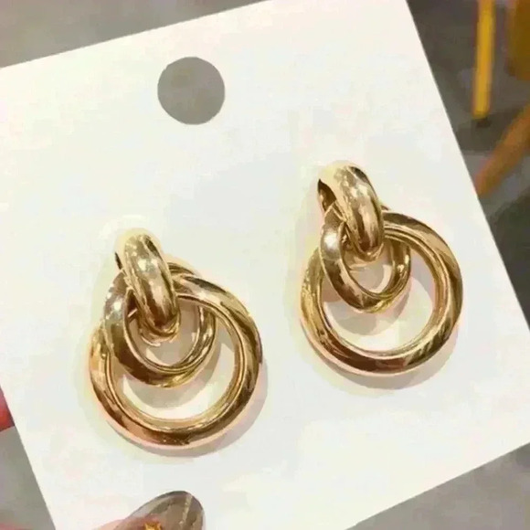 Minimalist Elegant Style Alloy Plated Earrings - Picture 3 of 5